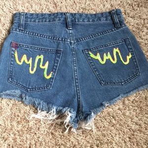 🔆drip painted shorts🔆